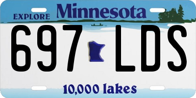 MN license plate 697LDS
