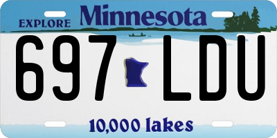 MN license plate 697LDU
