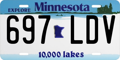 MN license plate 697LDV