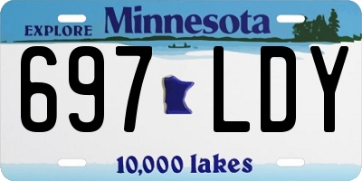 MN license plate 697LDY