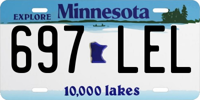 MN license plate 697LEL