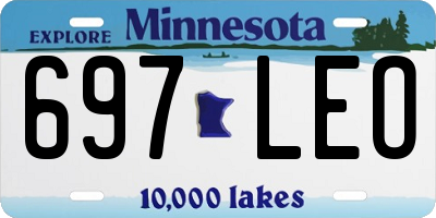 MN license plate 697LEO