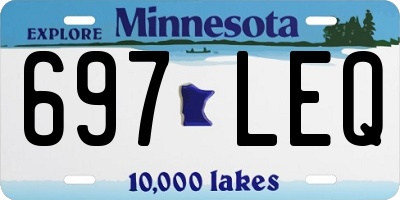 MN license plate 697LEQ