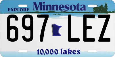 MN license plate 697LEZ