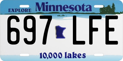 MN license plate 697LFE