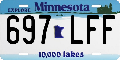 MN license plate 697LFF