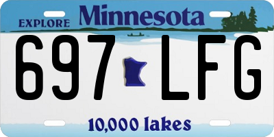 MN license plate 697LFG