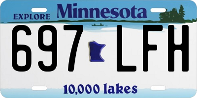 MN license plate 697LFH