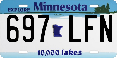 MN license plate 697LFN