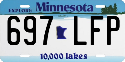 MN license plate 697LFP