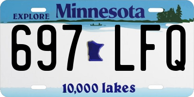 MN license plate 697LFQ