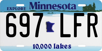 MN license plate 697LFR