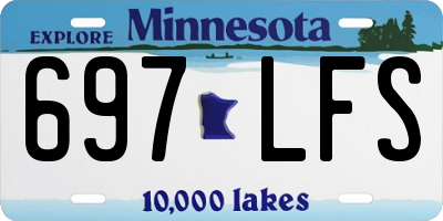 MN license plate 697LFS