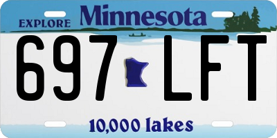 MN license plate 697LFT