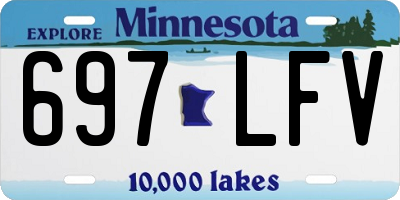 MN license plate 697LFV