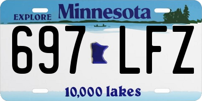 MN license plate 697LFZ