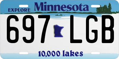 MN license plate 697LGB