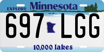 MN license plate 697LGG