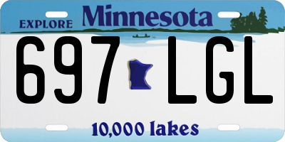 MN license plate 697LGL