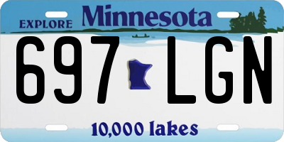MN license plate 697LGN