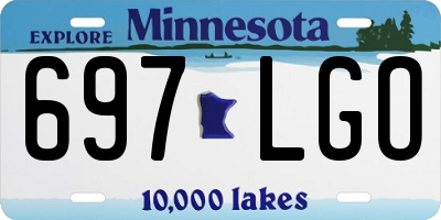 MN license plate 697LGO