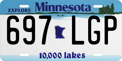 MN license plate 697LGP