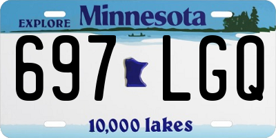 MN license plate 697LGQ