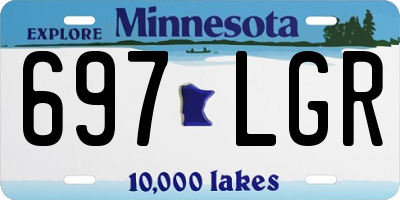 MN license plate 697LGR