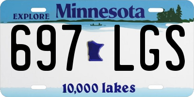 MN license plate 697LGS