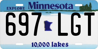 MN license plate 697LGT