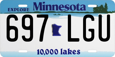 MN license plate 697LGU