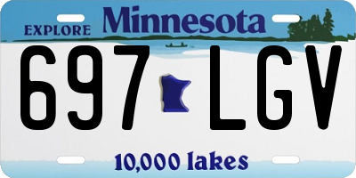 MN license plate 697LGV