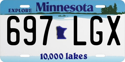 MN license plate 697LGX