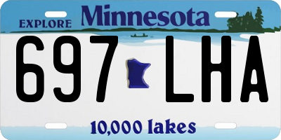 MN license plate 697LHA