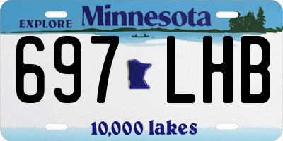 MN license plate 697LHB