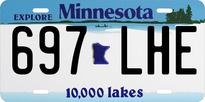 MN license plate 697LHE