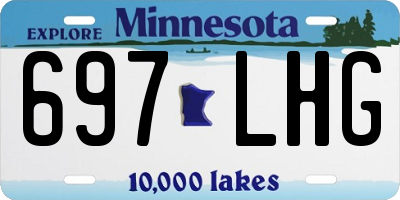 MN license plate 697LHG