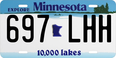 MN license plate 697LHH