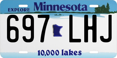 MN license plate 697LHJ