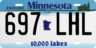MN license plate 697LHL