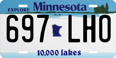 MN license plate 697LHO