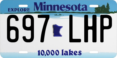 MN license plate 697LHP