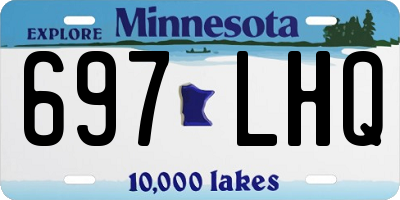 MN license plate 697LHQ