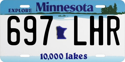 MN license plate 697LHR