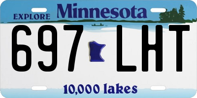 MN license plate 697LHT