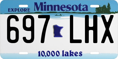 MN license plate 697LHX
