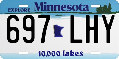 MN license plate 697LHY