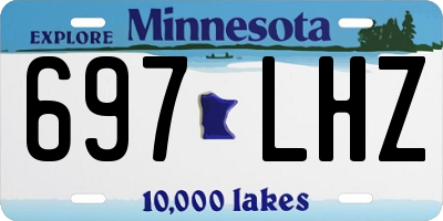 MN license plate 697LHZ