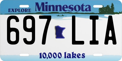 MN license plate 697LIA