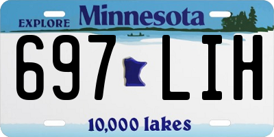 MN license plate 697LIH